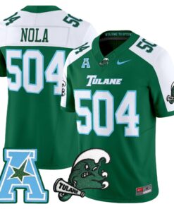 Alternative view of Tulane Green Wave 2025 Vapor Limited Jersey - All Stitched