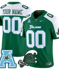 Tulane Green Wave 2025 Vapor Limited Custom Jersey - All Stitched