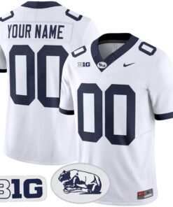 Alternative view of Penn State Nittany Lions Throwback Vapor Limited Custom Jersey - All Stitched