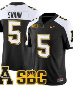 AJ Swann Jersey #5 App State Mountaineers 2025 Vapor Limited Stitched