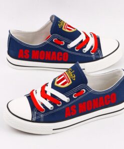 Alternative view of AS Monaco Low Top Canvas Sport Sneakers Shoes For Men Women Fans