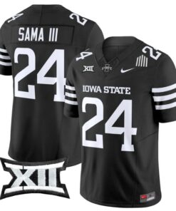 Abu Sama III Jersey #24 Iowa State Cyclones 2025 Limited Stitched Black
