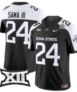 Abu Sama III Jersey #24 Iowa State Cyclones 2025 Limited Stitched Black Alter