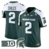 AidanChilesJersey 2MichiganStateSpartans2025VaporStitchedGreenAlter