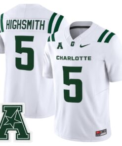 Alex Highsmith Jersey #5 Charlotte 49ers 2025 Vapor Limited Stitched