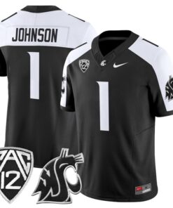 Angel Johnson Jersey #1 Washington State Cougars 2025 Vapor Limited Stitched