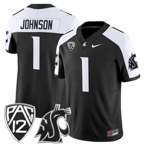 Angel Johnson Jersey #1 Washington State Cougars 2025 Vapor Limited Stitched