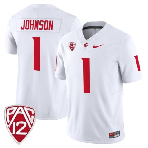 Angel Johnson Jersey #1 Washington State Cougars 2025 Vapor Limited Stitched - Image 5