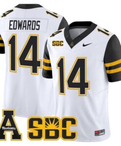 Armanti Edwards Jersey 14 App State Mountaineers 2025 Limited Stitched White