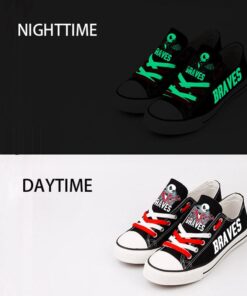 Atlanta Braves Limited Print MLB Students Low Top Canvas Shoes Sport Sneakers 1 f6798bed a67d 481c 807a 2204dd0833d5