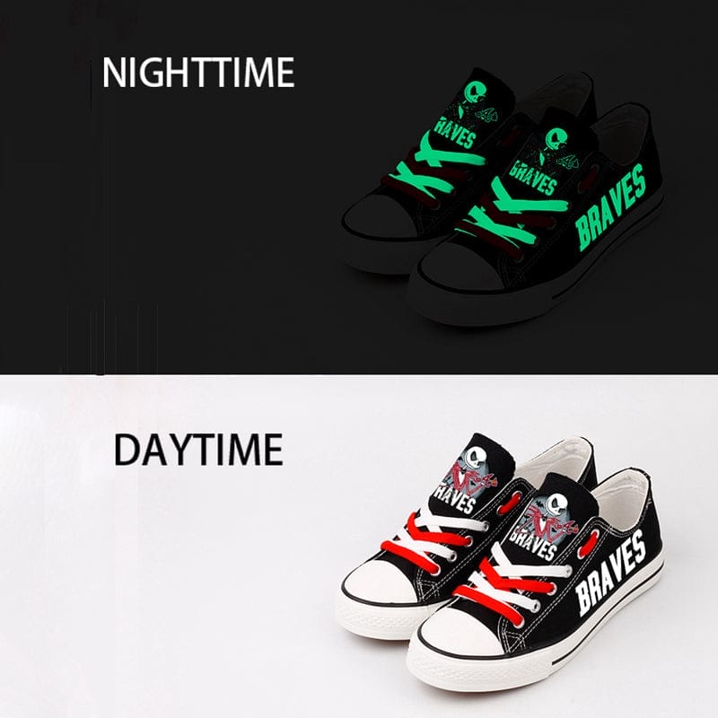 Atlanta Braves Limited Print Low Top Canvas Shoes Sport Sneakers For Men Women Fans - Image 3