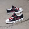 Atlanta Braves Limited Print MLB Students Low Top Canvas Shoes Sport Sneakers 2