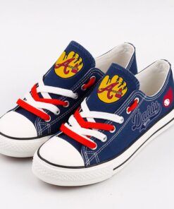 Atlanta Braves Limited Print MLB Students Low Top Canvas Shoes Sport Sneakers 260ee61e 460e 483f 9d1e 54f608048630