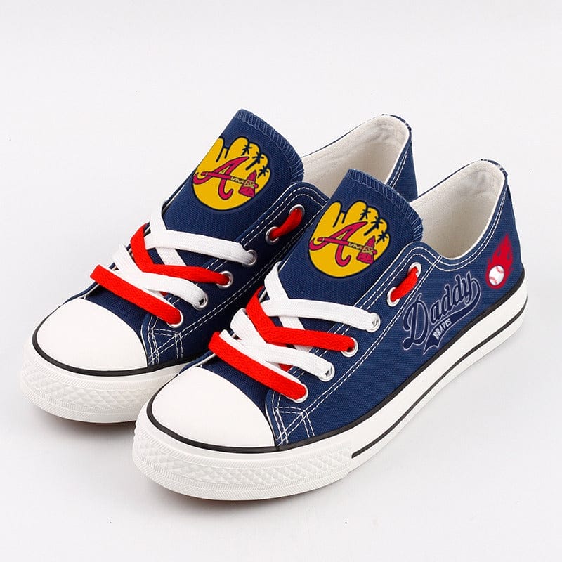 Atlanta Braves Limited Print Low Top Canvas Shoes Sport Sneakers For Men Women Fans - Image 4