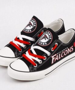 Atlanta Falcons Low Top Canvas Sport Sneakers Shoes For Men Women Fans