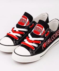 Alternative view of Atlanta Falcons Low Top Canvas Sport Sneakers Shoes For Men Women Fans