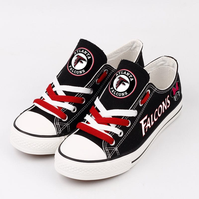 Atlanta Falcons Low Top Canvas Sport Sneakers Shoes For Men Women Fans 3 Atlanta Falcons Low Top Canvas Sport Sneakers Shoes For Men Women Fans - Image 3