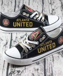 Atlanta United FC Low Top Canvas Sport Sneakers Shoes For Men Women Fans