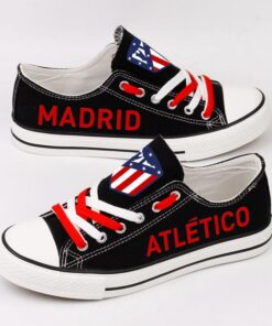 Atletico Madrid Low Top Canvas Sport Sneakers Shoes For Men Women Fans