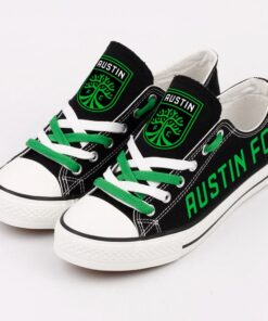 Austin FC Low Top Canvas Sport Sneakers Shoes For Men Women Fans