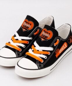 Baltimore Orioles Limited Print MLB Students Low Top Canvas Shoes Sport Sneakers