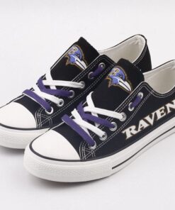 Baltimore Ravens Limited Print NFL Students Low Top Canvas Shoes Sport Sneakers 4 76d6620e ed1f 4185 9212 646beb49af0f