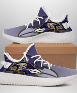 Baltimore Ravens NFL 350v Yeezy Sneakers For Men Women Fans
