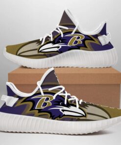 Alternative view of Baltimore Ravens NFL 350v Yeezy Sneakers For Men Women Fans