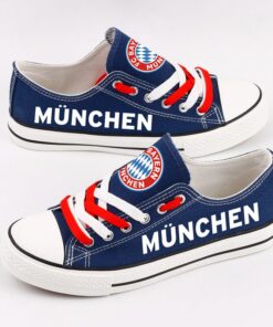 Bayern Munich Low Top Canvas Sport Sneakers Shoes For Men Women Fans