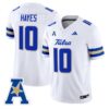 BaylorHayesJersey 10TulsaGoldenHurricane2025VaporStitchedWhite
