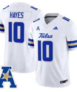 Baylor Hayes Jersey #10 Tulsa Golden Hurricane 2025 Vapor Stitched White
