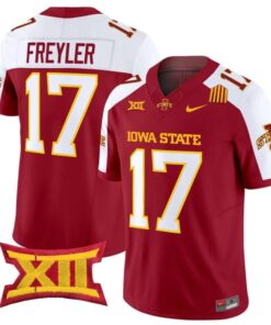 Beau Freyler Jersey #17 Iowa State Cyclones 2025 Limited Stitched Cardinal Alter