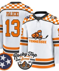 Alternative view of Ben Falicki Jersey #13 Tennessee Volunteers 2025-26 Hockey Premium Stitched