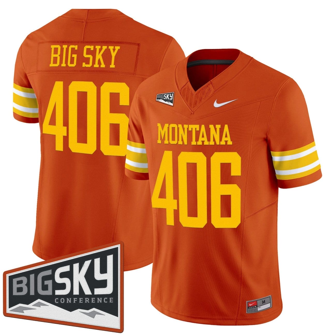 Big Sky Jersey #406 Montana Grizzlies 1995 Throwback Vapor Stitched - Image 2