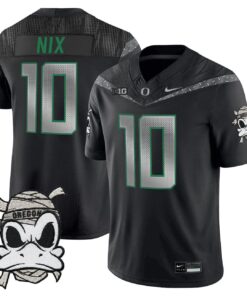 Bo Nix Jersey #10 Oregon Ducks 2025 Mummy Duck Vapor Limited Stitched