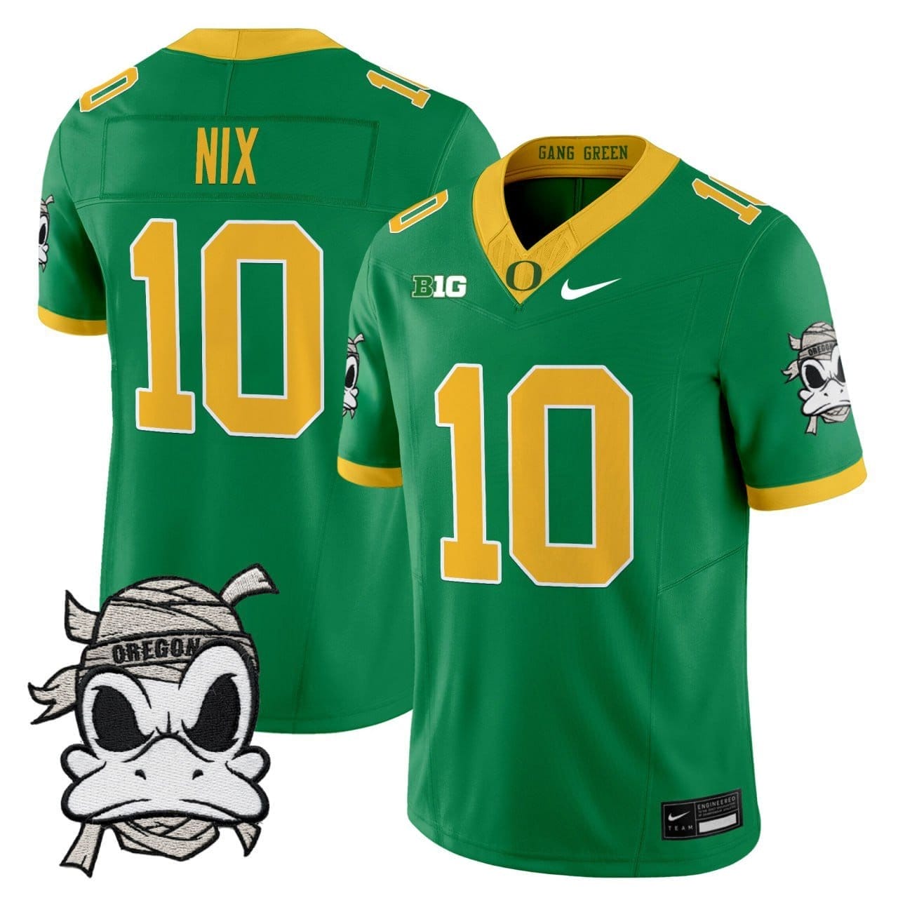 Bo Nix Jersey #10 Oregon Ducks 2025 Mummy Duck Vapor Limited Stitched - Image 3
