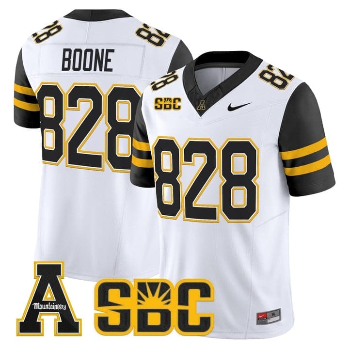 Boone Jersey #828 App State Mountaineers 2025 Vapor Limited Stitched 4 Boone Jersey #828 App State Mountaineers 2025 Vapor Limited Stitched - Image 4