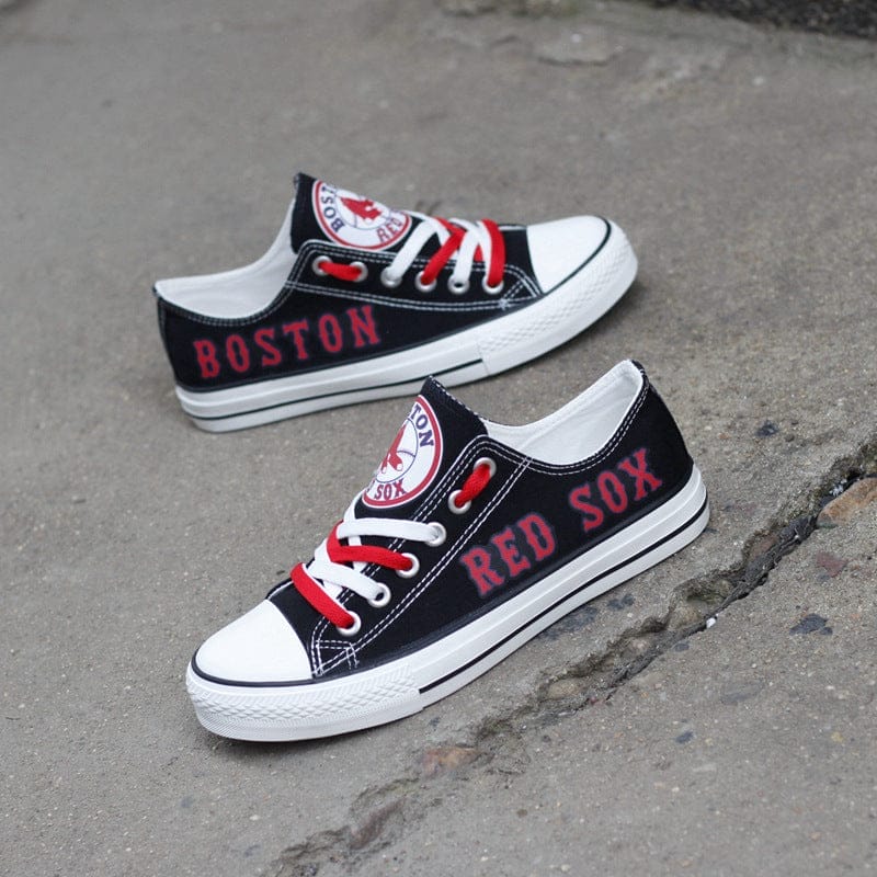 Boston Red Sox Limited Print Low Top Canvas Shoes Sport Sneakers For Men Women Fans 3 Boston Red Sox Limited Print Low Top Canvas Shoes Sport Sneakers For Men Women Fans - Image 3