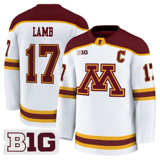 Brody Lamb Jersey #17 Minnesota Golden Gophers 2025-26 Premium Stitched - Image 3