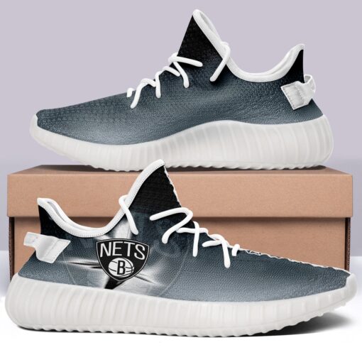 Brooklyn Nets NBA 350v Yeezy Sneakers For Men Women Fans - Image 4