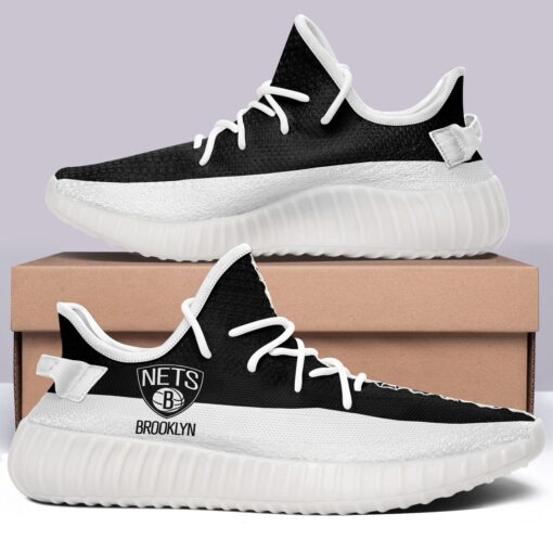 Brooklyn Nets NBA 350v Yeezy Sneakers For Men Women Fans - Image 6