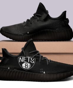 Brooklyn Nets V4 NBA 350v Yeezy Sneakers black