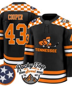 Bryce Cooper Jersey #43 Tennessee Volunteers 2025-26 Hockey Premium Stitched