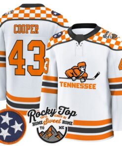 Alternative view of Bryce Cooper Jersey #43 Tennessee Volunteers 2025-26 Hockey Premium Stitched