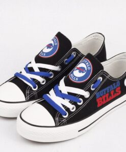Alternative view of Buffalo Bills Low Top Canvas Sport Sneakers Shoes For Men Women Fans