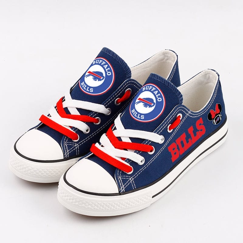 Buffalo Bills Low Top Canvas Sport Sneakers Shoes For Men Women Fans 3 Buffalo Bills Low Top Canvas Sport Sneakers Shoes For Men Women Fans - Image 3