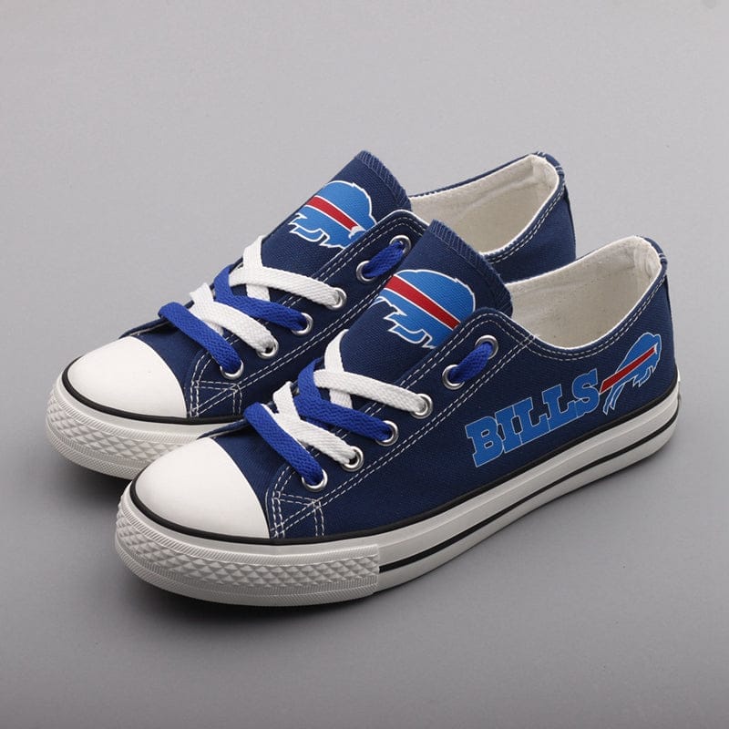 Buffalo Bills Low Top Canvas Sport Sneakers Shoes For Men Women Fans 5 Buffalo Bills Low Top Canvas Sport Sneakers Shoes For Men Women Fans - Image 5