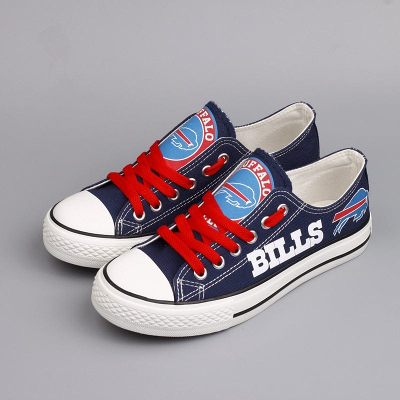 Buffalo Bills Low Top Canvas Sport Sneakers Shoes For Men Women Fans 6 Buffalo Bills Low Top Canvas Sport Sneakers Shoes For Men Women Fans - Image 6