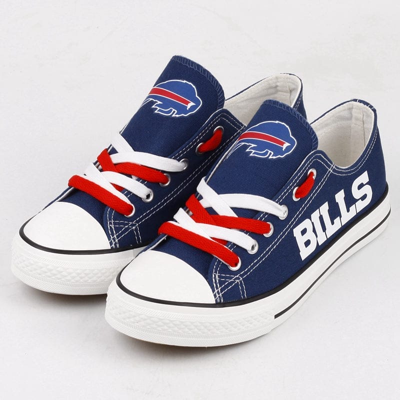 Buffalo Bills Low Top Canvas Sport Sneakers Shoes For Men Women Fans 2 Buffalo Bills Low Top Canvas Sport Sneakers Shoes For Men Women Fans - Image 2