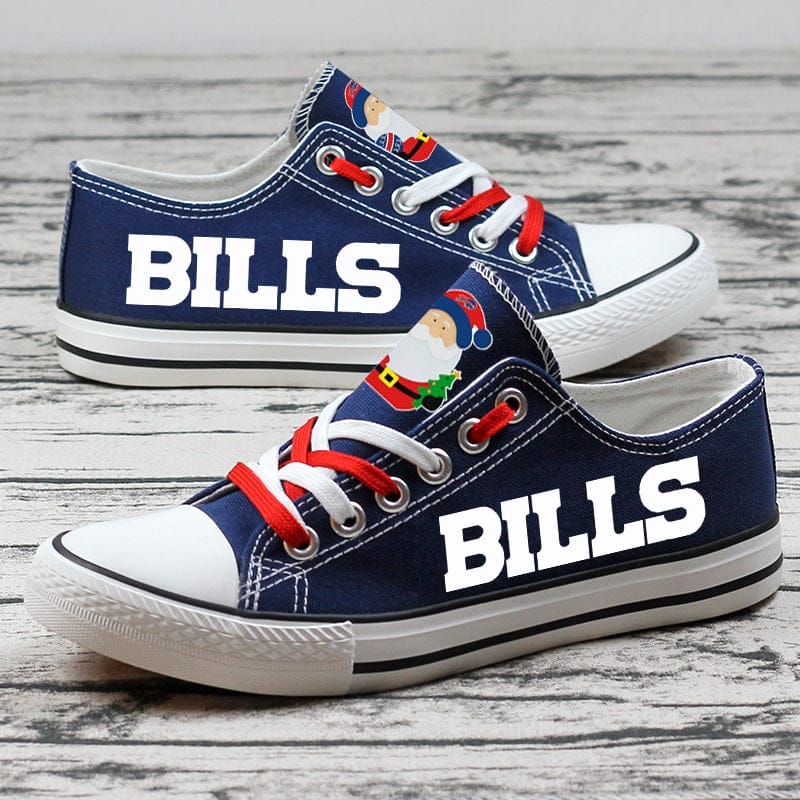 Buffalo Bills Low Top Canvas Sport Sneakers Shoes For Men Women Fans 3 Buffalo Bills Low Top Canvas Sport Sneakers Shoes For Men Women Fans - Image 3